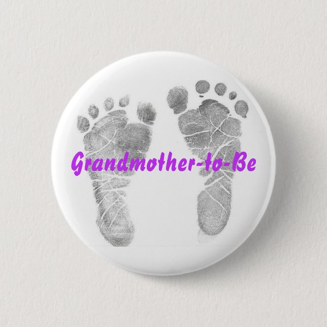 Grandmother-to-be 6 Cm Round Badge (Front)