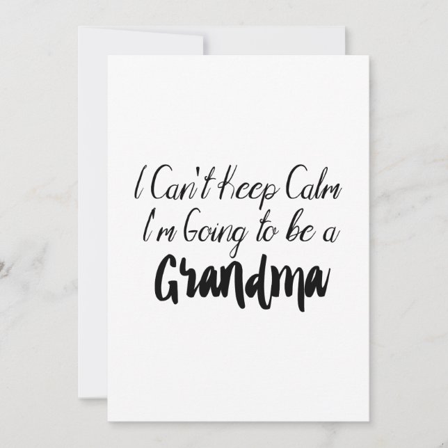 Grandmother To Be - Promoted To Grandma (Front)