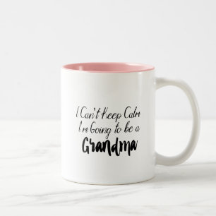 Grandmother To Be - Promoted To Grandma Two-Tone Coffee Mug