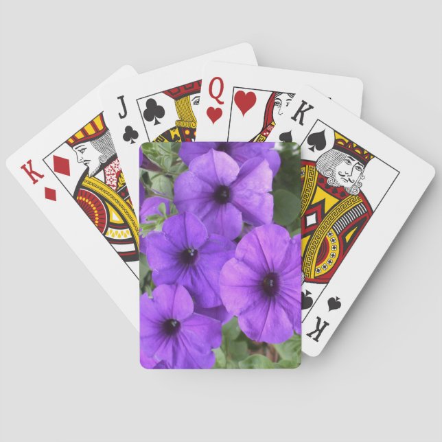 Grandmother's Beautiful Petunias Playing Cards (Back)