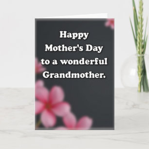Grandmothers Day Blossom Card