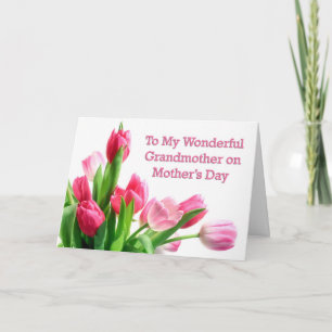 Grandmother's Day Tulips Card
