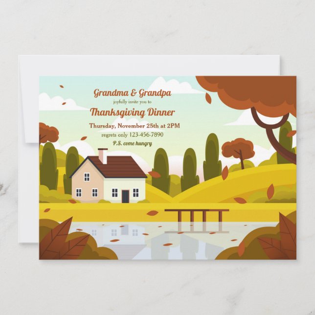 Grandmother's House We Go  Invitation (Front)