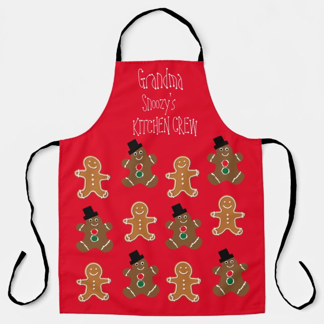 Grandmother's Personalised Christmas Aprons (Front)