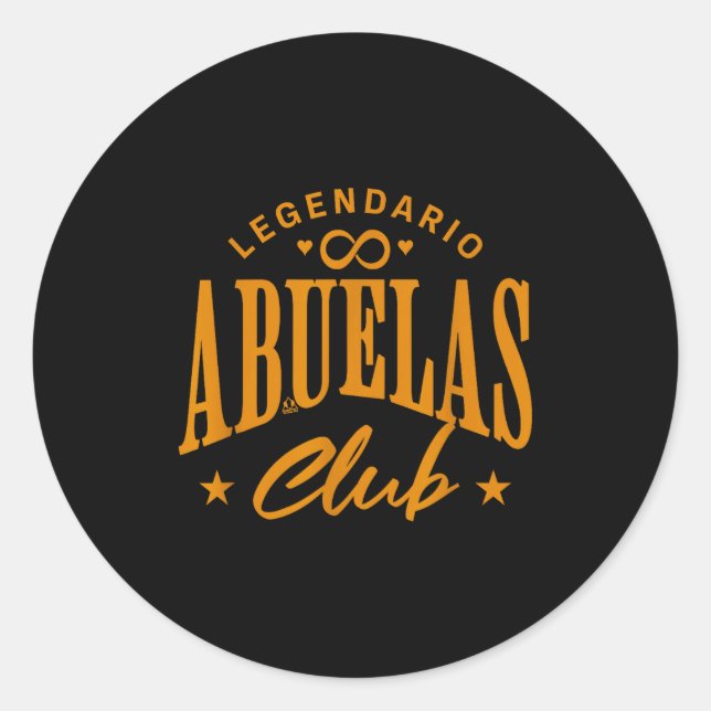 Grandmothers' Pride - Club Legendario De Los Abuel Classic Round Sticker (Front)