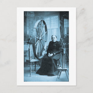 Grandmother's Spinning Wheel  Louis Pesha Postcard
