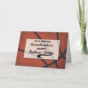 Grandnephew Fathers Day Basketball Card