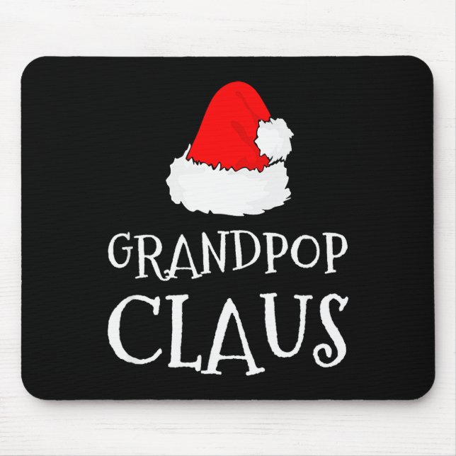Grandp Claus Christmas Santa's Pajama Family Match Mouse Mat (Front)