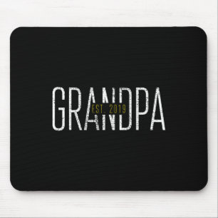 Grandpa 2019 Grandfather Gift Tee Est Mouse Mat