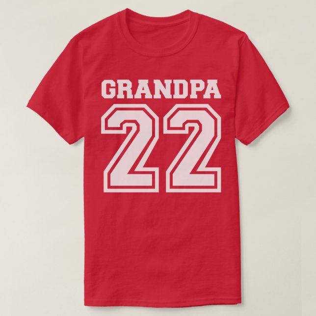 Grandpa 2022 for pregnancy announcement T-Shirt (Design Front)