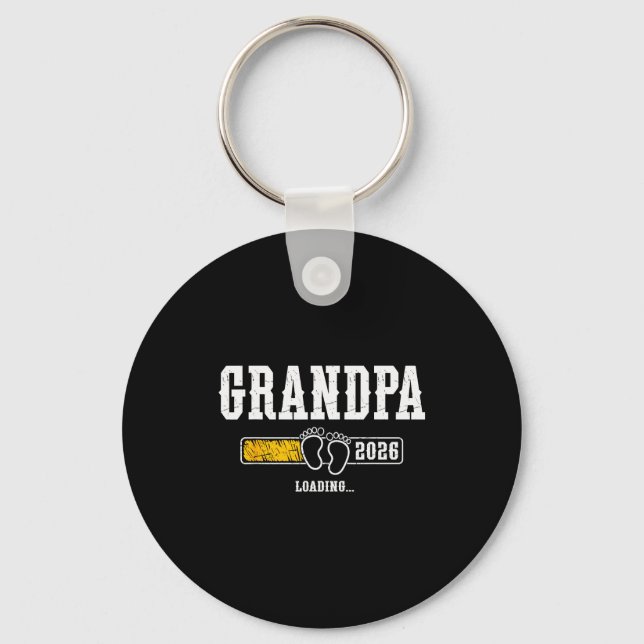Grandpa 2026 Loading Grandpa Est. 2026, New Grandp Key Ring (Front)