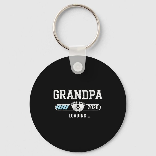 Grandpa 2026 Loading  Key Ring (Front)