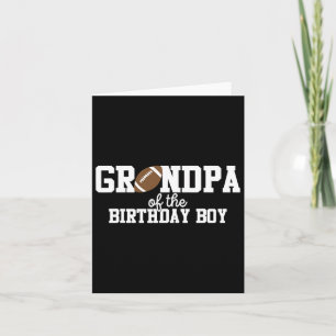 Grandpa 5 Of The Birthday Boy Football Lover First Card
