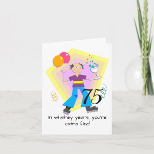 Grandpa 75th year Birthday wishes Card