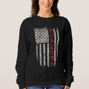 Grandpa American Flag Father's Day Gifts Sweatshirt