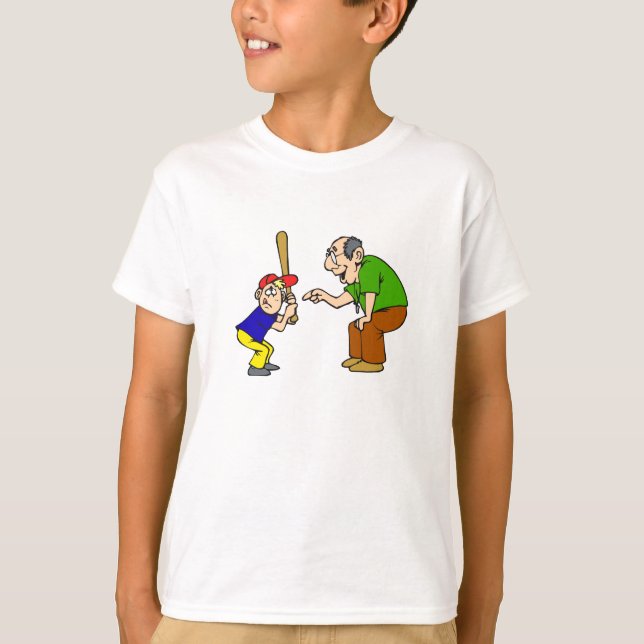 grandpa and boy batter T-Shirt (Front)