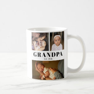 Grandpa and Dad Year Established 6 Photos Coffee Mug
