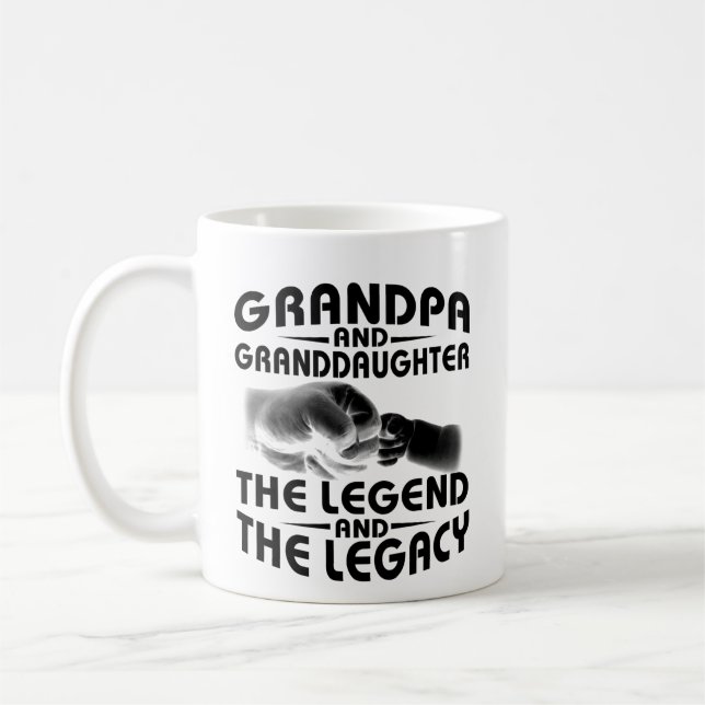 Grandpa And Granddaughter Matching Coffee Mug (Left)