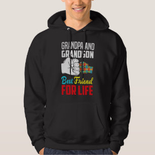Grandpa And Grandson Best Friend For Life Autism G Hoodie