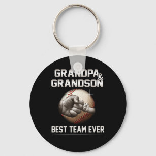Grandpa And Grandson Best Team Ever Key Ring
