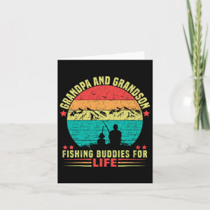 Grandpa And Grandson Fishing Buddies For Life 1  Card
