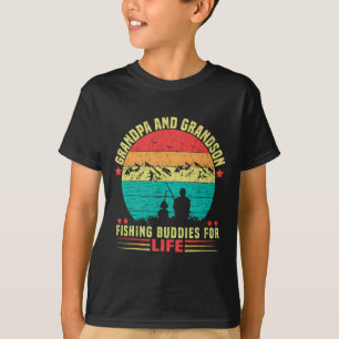 Grandpa And Grandson Fishing Buddies For Life 1 T-Shirt