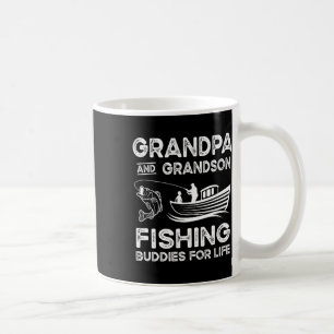 Grandpa And Grandson Fishing Buddies For Life Gift Coffee Mug