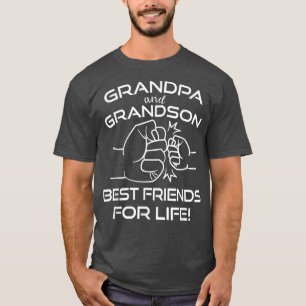 Grandpa and Grandson Matching Fist Bump Best Frien T-Shirt