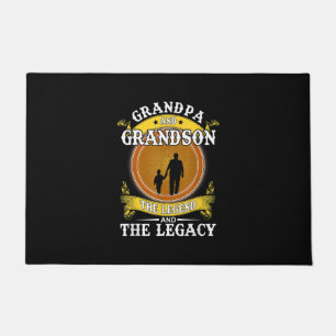 Grandpa And Grandson The Legend And The Legacy Doormat