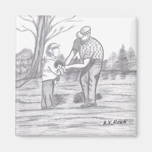 Grandpa And I Magnet (Front)