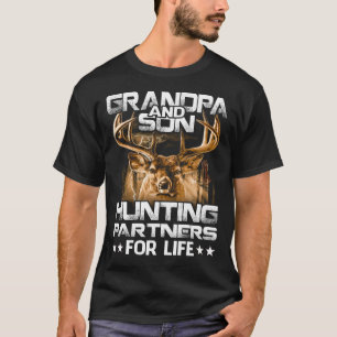 grandpa and Son Hunting Partners For Life T-Shirt