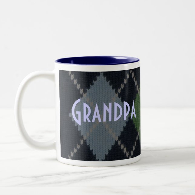 Grandpa Argyle Mug (Left)