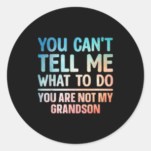 Grandpa Art For Grandfather Papa Pa From Grandkids Classic Round Sticker