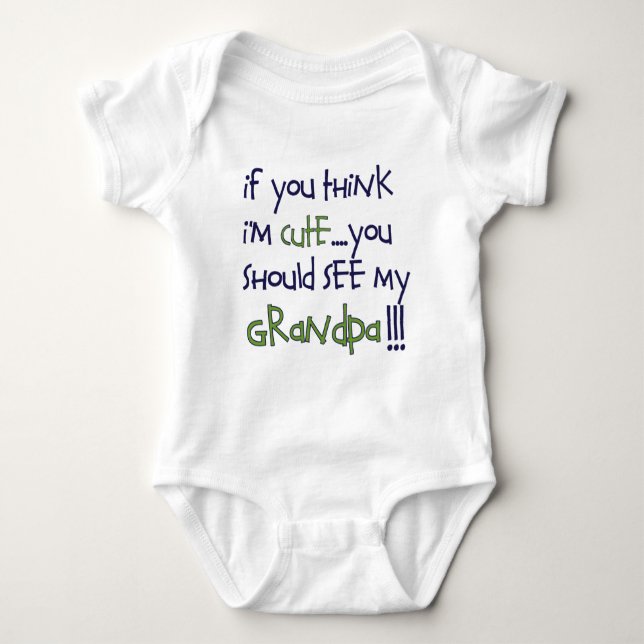 grandpa baby bodysuit (Front)
