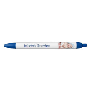 Grandpa Baby's Photo Personalised   Black Ink Pen