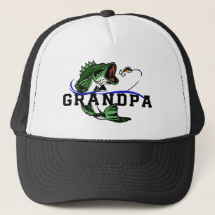 Grandpa Bass Fishing Keep'n it Reel Trucker Hat