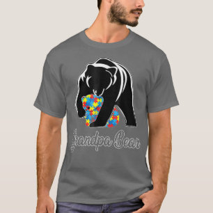 Grandpa Bear Autism Awareness Autism T-Shirt