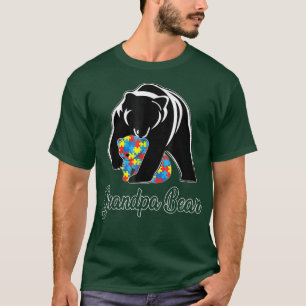 Grandpa Bear Autism Awareness Autism T-Shirt