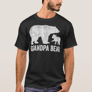 Grandpa Bear Fathers Day Shirts, Funny One Cub Kid T-Shirt