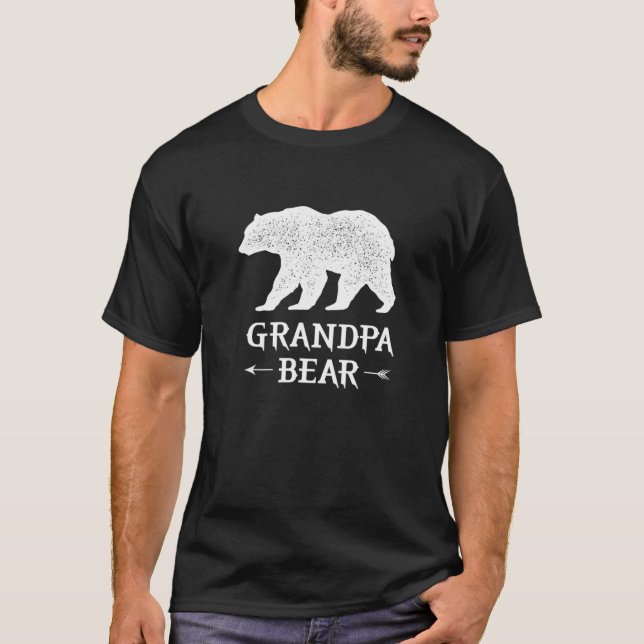 Grandpa Bear Funny Father S Day Family Design For T-Shirt (Front)