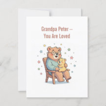 Grandpa Bear Greeting Card
