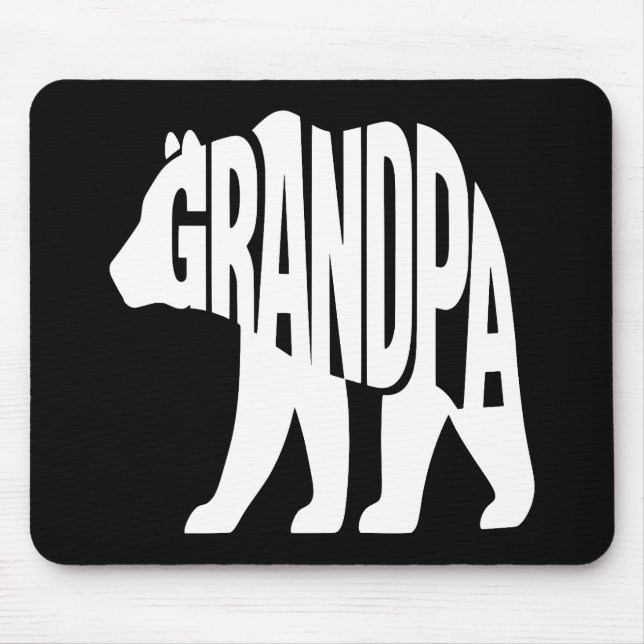 Grandpa Bear Mouse Mat (Front)