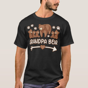 grandpa bear tshirt for mens, grandpa bear 5 cubs