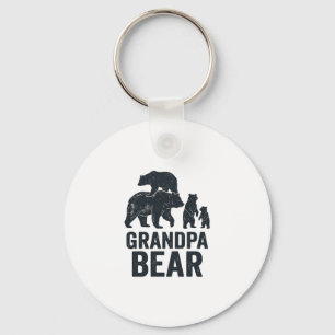 Grandpa Bear Vintage Engraving Family Bear Shirt D Key Ring