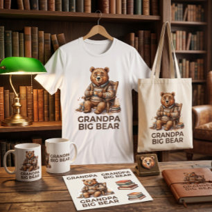 Grandpa Big Bear Trending Design Tri-Blend Shirt