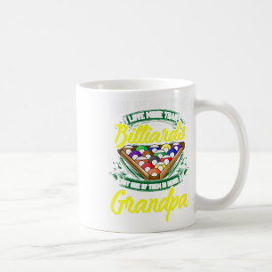 Grandpa Billiards Pool Game Player Ll Stick Papa G Coffee Mug