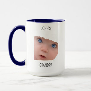 Grandpa Birthday, Baby Face Dady Gift, Custom Face Mug