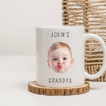 Grandpa Birthday, Baby Face Dady Gift, Custom Face Mug<br><div class="desc">Grandpa Birthday,  Baby Face Dady Gift,  Custom Face Mug</div>