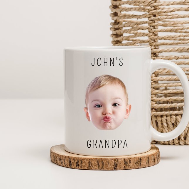 Grandpa Birthday, Baby Face Dady Gift, Custom Face Mug (Creator Uploaded)