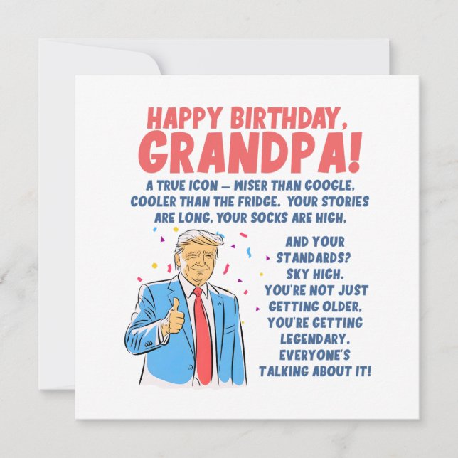 Grandpa Birthday  Card (Front)